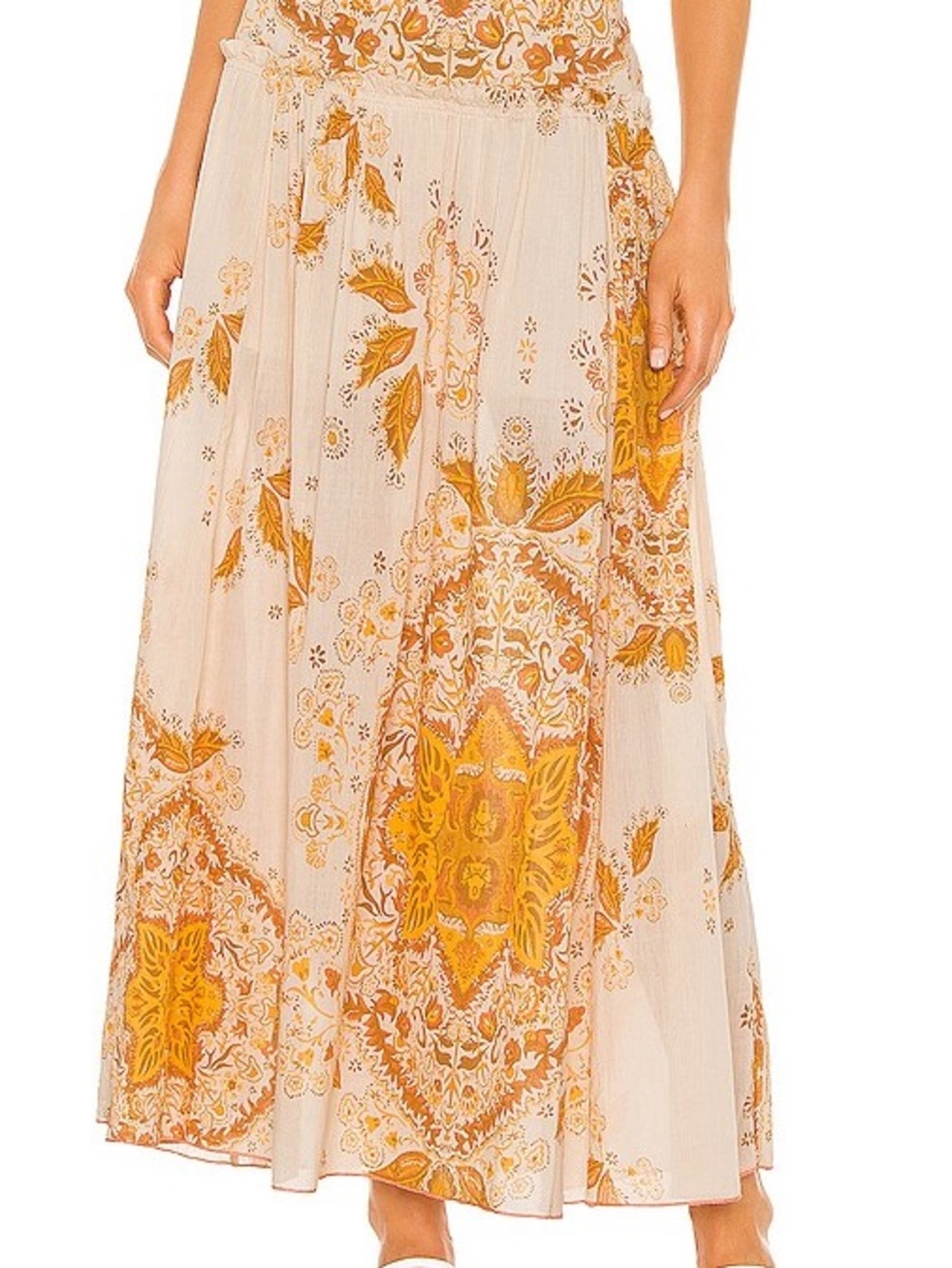 Free People Farrah Drop Waist Maxi Skirt